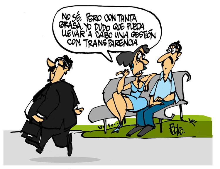 Caricatura de Pedro Méndez sobre la corrupción y el descontrol.