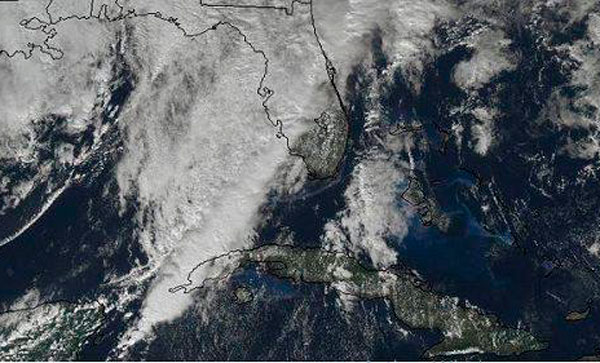 Imagen del satélite muestra baja extratropical afecta occidente de Cuba. Imagen del satélite muestra baja extratropical afecta occidente de Cuba.