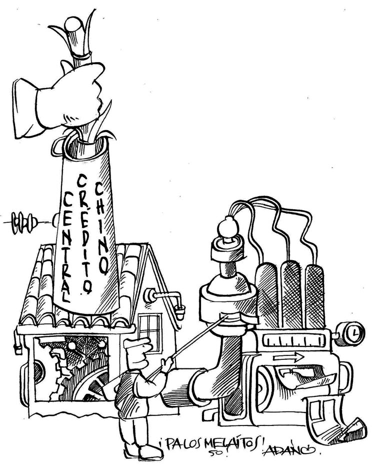 Caricatura de Adán dedicada al aniversario 50 del suplemento humorístico Melaíto, de Villa Clara, Cuba. Caricatura de Adán dedicada al aniversario 50 del suplemento humorístico Melaíto, de Villa Clara, Cuba.