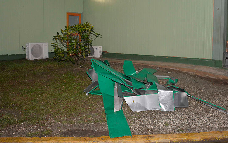 Daños en el aeropuerto internacional Abel Santamaría, Santa Clara, Villa Clara Daños en el aeropuerto internacional Abel Santamaría, Santa Clara, Villa Clara