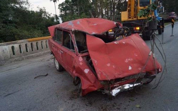 Accidente de tránsito en puente Minerva