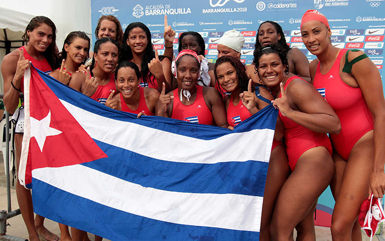 Equipo femenino de Cuba, campeón del polo acuático de los Centroamericanos y del Caribe de Barranquilla. Equipo femenino de Cuba, campeón del polo acuático de los Centroamericanos y del Caribe de Barranquilla.