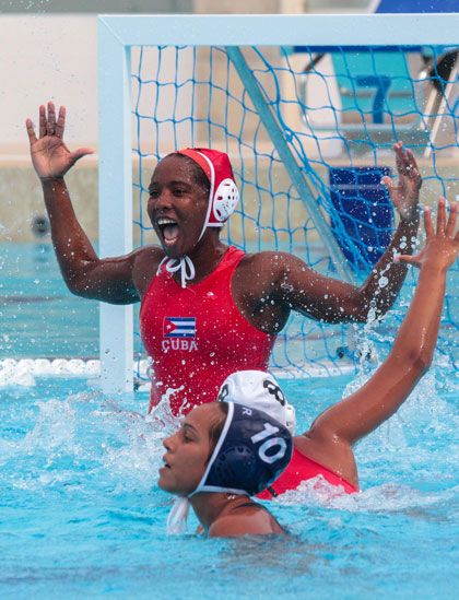 Polista cubana durante juego por el oro contra Puerto Rico en Centroamericanos de Barranquilla 2018. Polista cubana durante juego por el oro contra Puerto Rico en Centroamericanos de Barranquilla 2018.