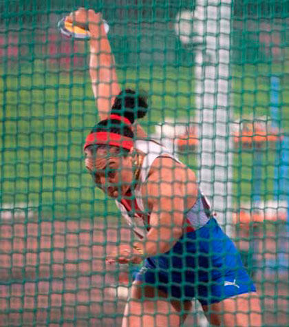 Denia Caballero compite en la final de los Panamericanos de Lima 2019. Denia Caballero compite en la final de los Panamericanos de Lima 2019.