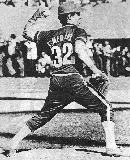 Santiago Changa Mederos, pitcher de Cuba. Santiago Changa Mederos, pitcher de Cuba.