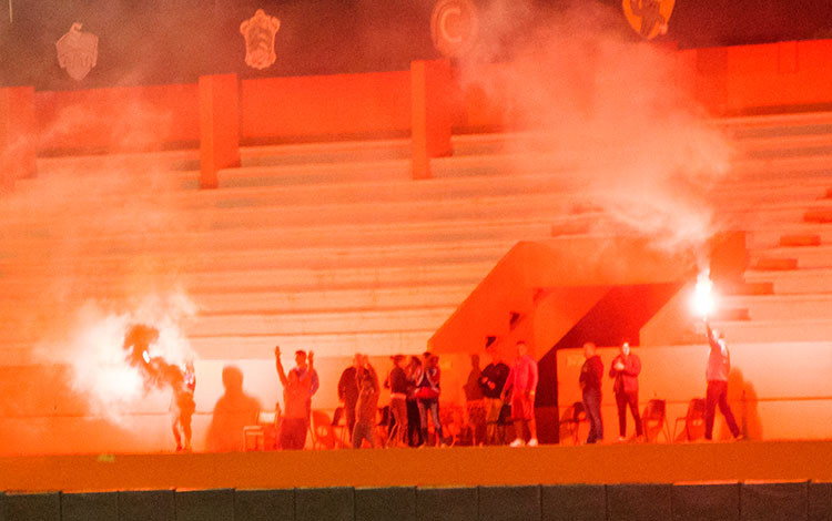 Fuegos artificiales en el estadio Sandino, tras segunda victoria del equipo Villa Clara. Fuegos artificiales en el estadio Sandino, tras segunda victoria del equipo Villa Clara.