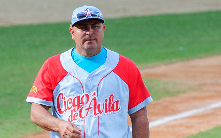 Roger Machado está a un paso de dirigir a Ciego de Ávila en otra final. (Foto: Carolina Vilches Monzón) Roger Machado, mánager del equipo Ciego de Ávila de béisbol.