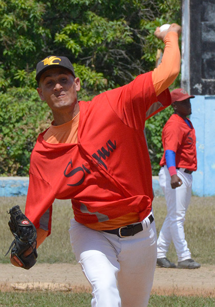 Víctor Castro, pitcher de Sagua la Grande. Víctor Castro, pitcher de Sagua la Grande.