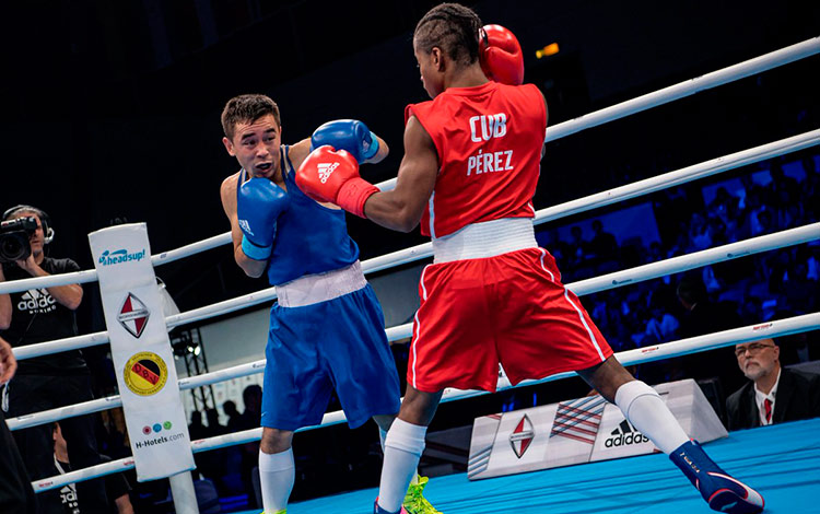 Johannys Argilagos, campeón mundial de los 49 kg, en Hamburgo-2017. Johannys Argilagos, campeón mundial de los 49 kg, en Hamburgo-2017.