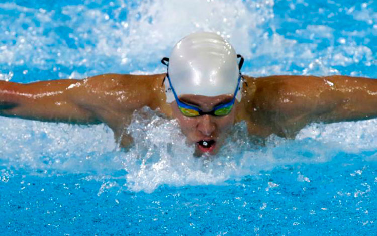 Nadador cubano Luis Edmigio Vega, e 200 m mariposa en Lima 2019. Nadador cubano Luis Edmigio Vega, e 200 m mariposa en Lima 2019.