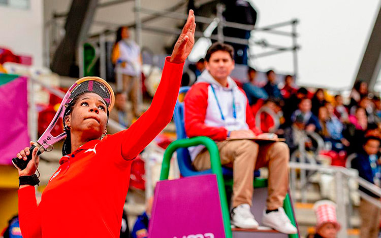 Wendy Durán, atleta de pelota vasca de Cuba. Wendy Durán, atleta de pelota vasca de Cuba.