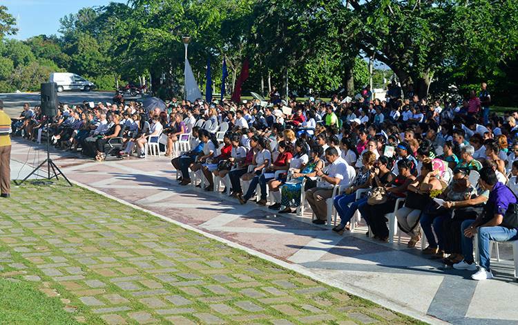 Graduación de la Escuela Pedagógica Manuel Ascunce Domenech, de Villa Clara.