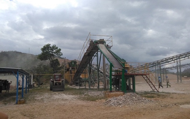 Producción de áridos, Geominera del Centro, Villa CLara Producción de áridos, Geominera del Centro, Villa CLara