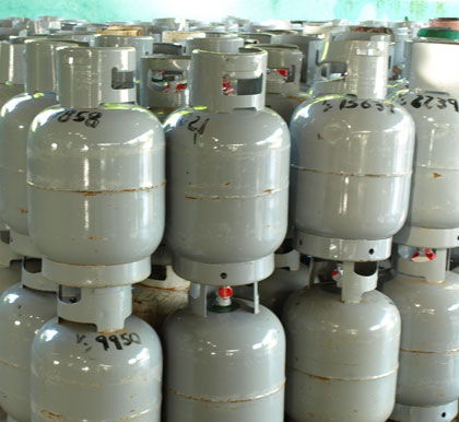 Cilindros de gas licuado. Cilindros de gas licuado.