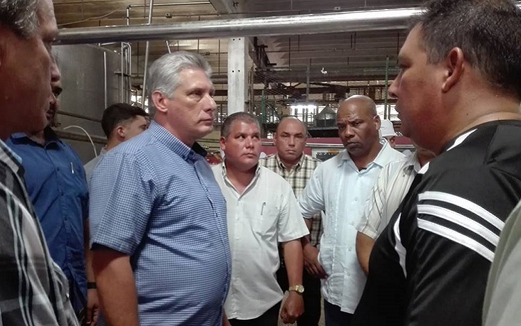 Miguel Diaz-Canel Bermudez in Villa Clara.