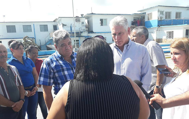 Recorrido de Miguel Díaz-Canel por la Empresa Pesquera de la Isla de la Juventud. Recorrido de Miguel Díaz-Canel por la Empresa Pesquera de la Isla de la Juventud.