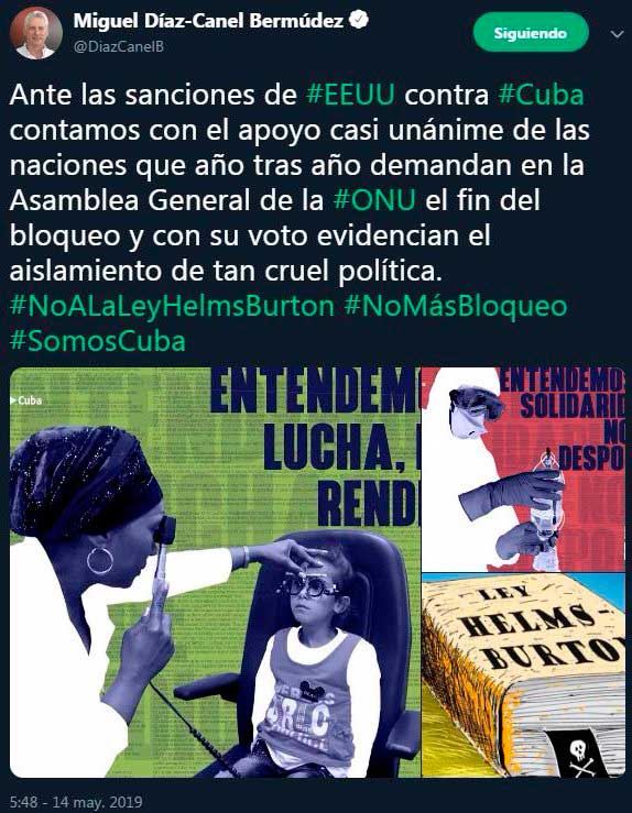 Twitter de Díaz-Canel Twitter de Díaz-Canel