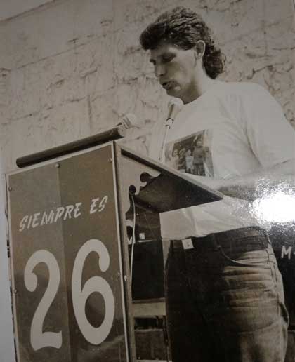 Miguel Díaz-Canel durante el acto provincial por el 26 de Julio en el año 1995. Miguel Díaz-Canel durante el acto provincial por el 26 de Julio en el año 1995.