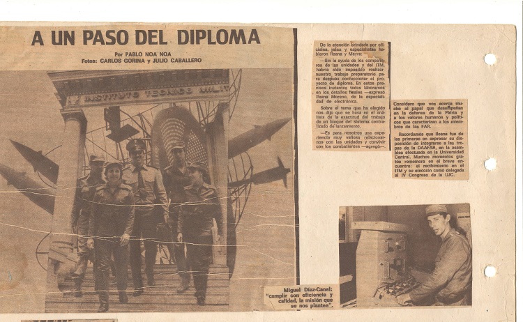 Miguel Díaz Canel, estudiante Miguel Díaz Canel, estudiante