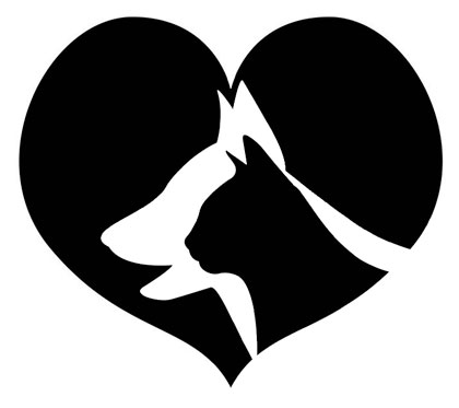 Ilustración que simboliza amor a animales domésticos. Ilustración que simboliza amor a animales domésticos.