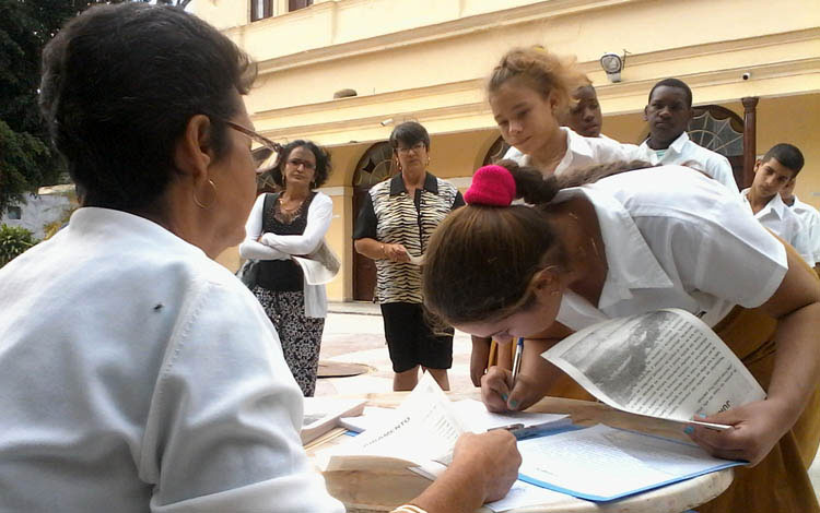 Firma de Juramento por el pueblo de Sagua la Grande.