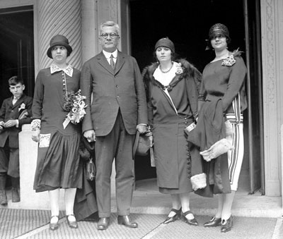 Gerardo Machado y su familia. Gerardo