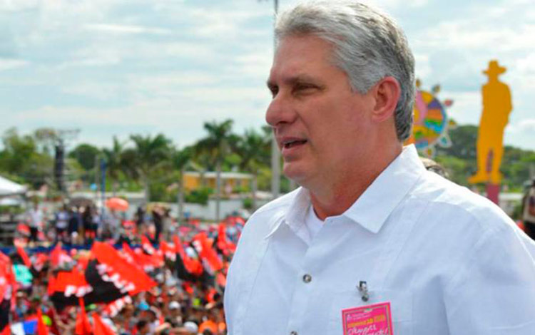 Miguel Diaz-Canel in Nicaragua, 2017.