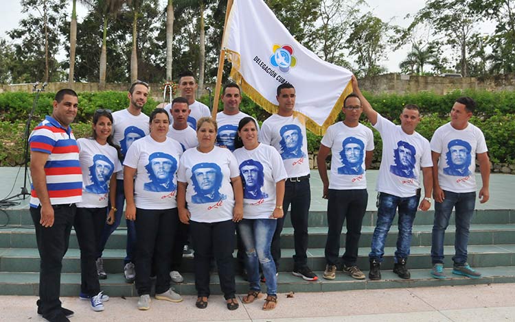 Delegados villaclareños al Festival Mundial de la Juventud y los Estudiantes.