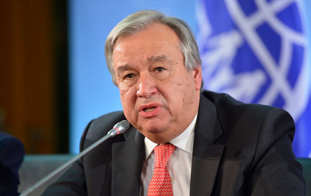 The Secretary-General of the United Nations, UN, Antonio Guterres.