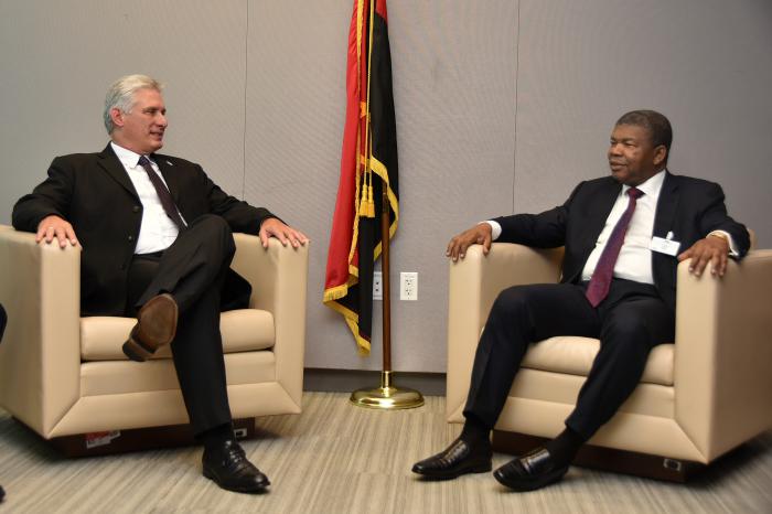 Miguel Díaz-Canel y Joao Lourení§o Miguel Díaz-Canel y Joao Lourení§o