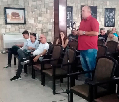 Julio César Amores, director de Acueducto y Alcantarillado en Villa Clara. Julio César Amores, director de Acueducto y Alcantarillado en Villa Clara.