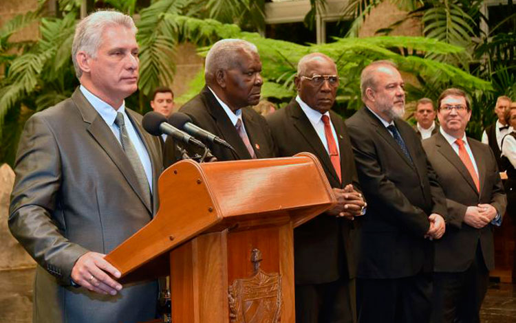 Presidente cubano, Miguel Díaz-Canel Bermúdez, interviene en encuentro con cuerpo diplomático acreditado en el país. Presidente cubano, Miguel Díaz-Canel Bermúdez, interviene en encuentro con cuerpo diplomático acreditado en el país.
