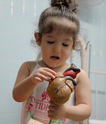 Melany Sarduy Quero. Melany Sarduy Quero, paciente de Cardiopediatría.
