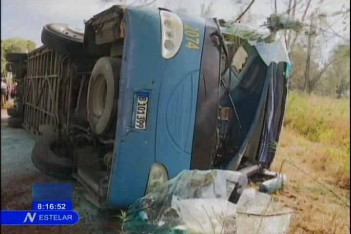 Accidente de tránsito en Villa Clara Accidente de tránsito en Villa Clara