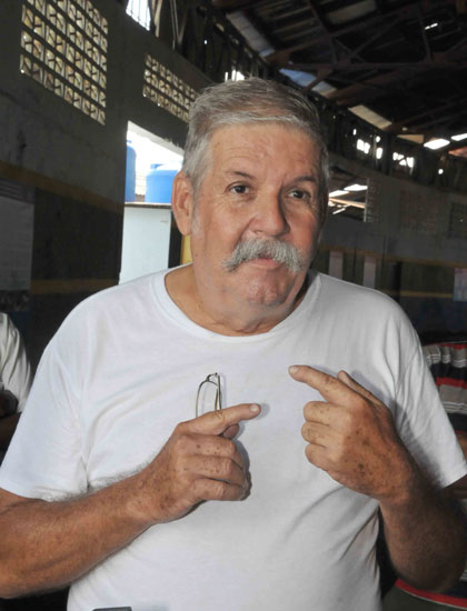 Alberto Lema González, trabajador ferroviario de Villa Clara. Alberto Lema González, trabajador ferroviario de Villa Clara.