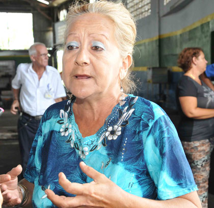 Liset Rojas Rivero, trabajadora ferroviaria.