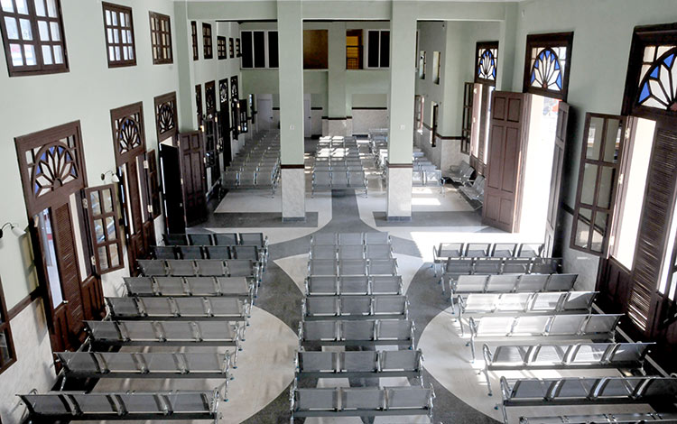 Salón de espera de la Estación Ferroviaria de Santa Clara. Salón de espera de la Estación Ferroviaria de Santa Clara.