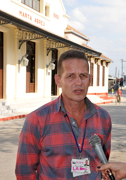 Yunior Alonso, director de Ferrocarriles en Villa Clara. Yunior Alonso, director de Ferrocarriles en Villa Clara.