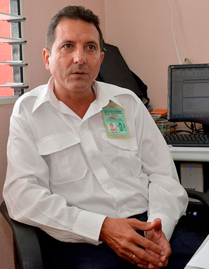 Julio Leiva, director de Cubacatering Santa Clara. Julio Leiva, director de laUnidad Empresarial de Base (UEB) Cubacatering Santa Clara, del aereopuerto internacional Abel Santamaría Cuadrado.