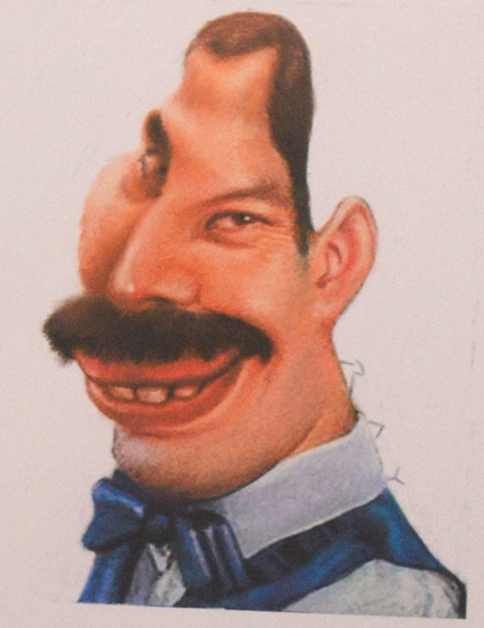 Caricatura personal de Freddie Mercury, de José Raimundo Costa do Nascimento. Caricatura personal de Freddie Mercury, de José Raimundo Costa do Nascimento.