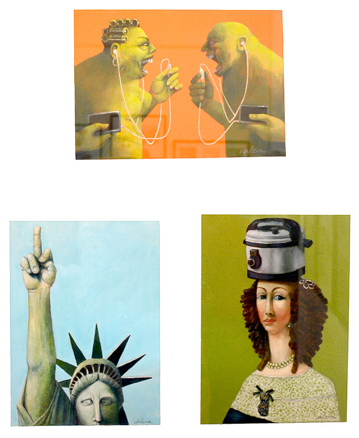 Obras de Reinaldo Hernández, tercer lugar en humor general. Obras de Reinaldo Hernández, tercer lugar en humor general.