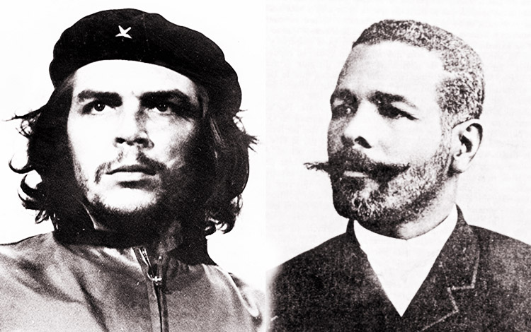 Ernesto Che Guevara y Antonio Maceo.