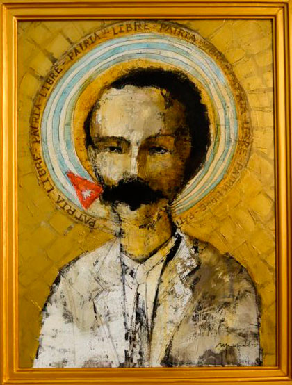 Retrato de Martí del artista de la plástica villaclareño Mario Fabelo Estrada. Retrato de Martí del artista de la plástica villaclareño Mario Fabelo Estrada.