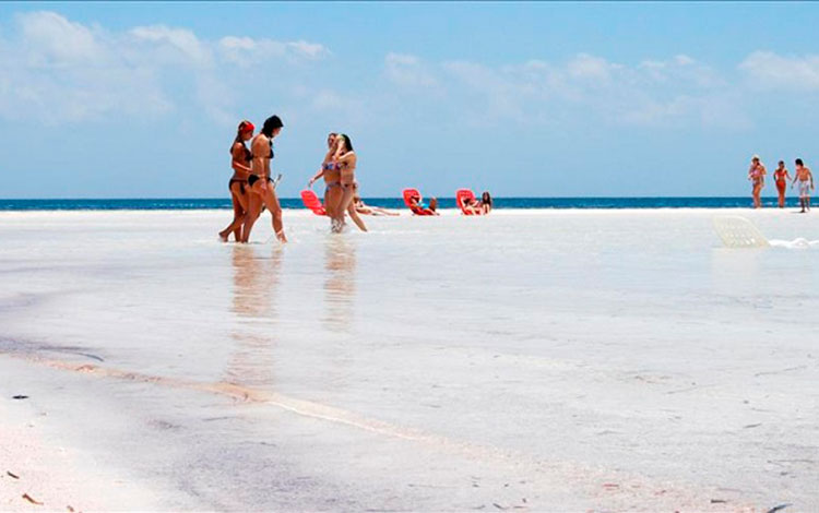 Muestra de erosión en las playas.