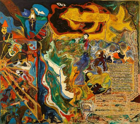 Las profecías de Ezequiel. obra del pintor cubano Noel Guzmán Boffill. Las profecías de Ezequiel. obra del pintor cubano Noel Guzmán Boffill.