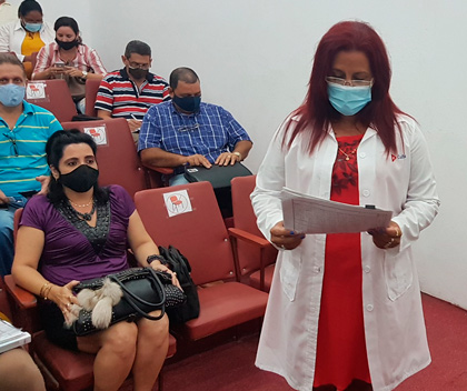 Doctora Gretza Sánchez, directora provincial de Salud en Villa Clara. Doctora Gretza Sánchez, directora provincial de Salud en Villa Clara.