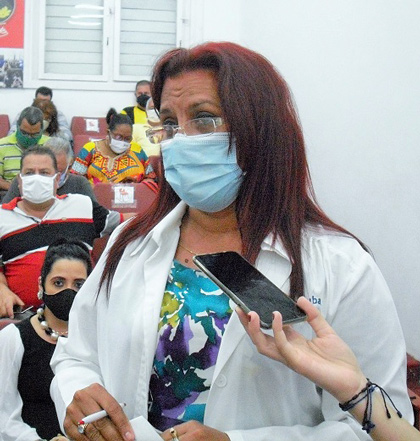 Doctora Gretza Sánchez, directora provincial de Salud en Villa Clara. Doctora Gretza Sánchez, directora provincial de Salud en Villa Clara.