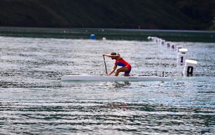 Katherine Nuevo, en busca de su medalla de oro en el C1-200 de lo Juegos Panamericanos Juniors de Cali 2021. Katherine Nuevo, en busca de su medalla de oro en el C1-200 de lo Juegos Panamericanos Juniors de Cali 2021.