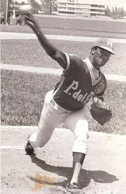 Julio Romero, lanzador del béisbol cubano. Julio Romero, lanzador del béisbol cubano.