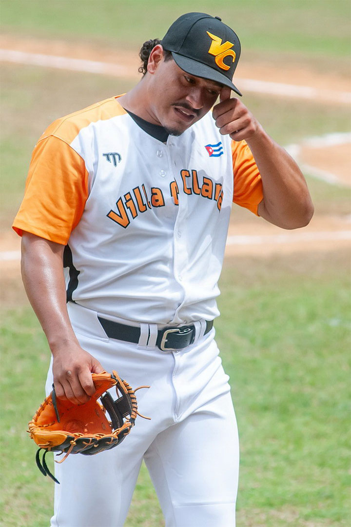 Osdani Rodríguez, lanzador del equipo Villa Clara.